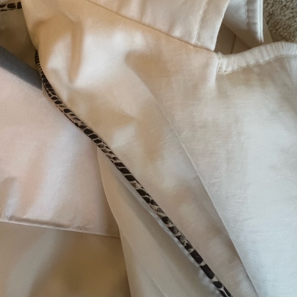 Via Spiga White Belted Trench Coat - Picture 8 of 9